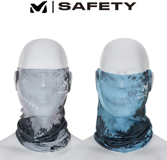 밀레세이프티 쿨링 UV차단 멀티스카프 귀걸이형 1개, 그레이