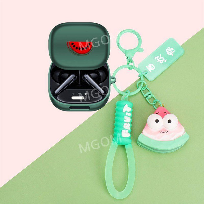 리버티4프로 케이스 이어폰 호환 Soundcore Liberty4Pro 보호커버 사운드코어, 그린+수박, 리버티 4 프로, 1개