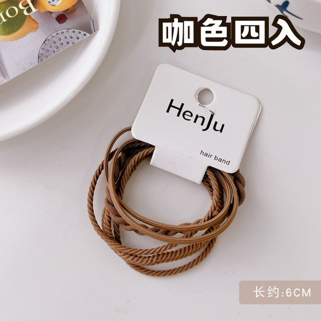 韓系髮圈 馬卡龍色系雙股造型髮束