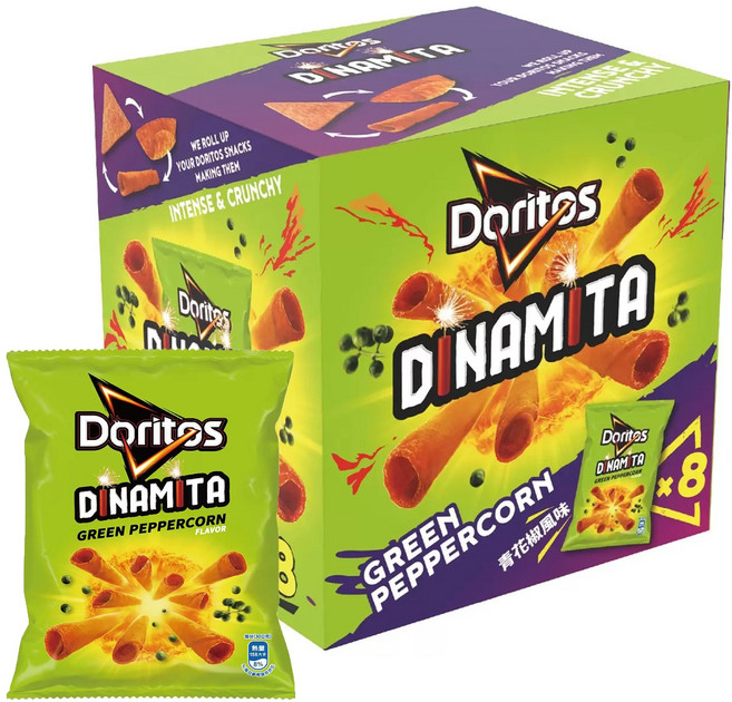 多力多滋 Doritos Dinamita 香辣棒 青花椒風味玉米脆 獨立包裝, 480g, 1箱