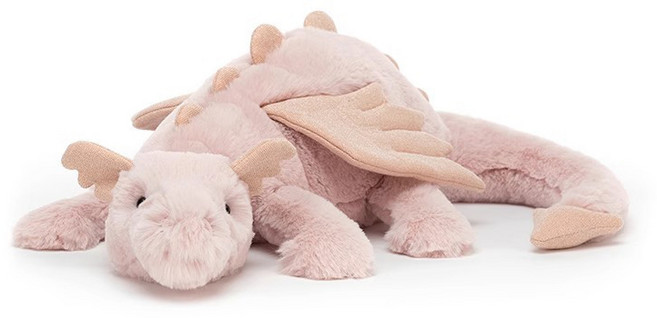 귀여운 모조 작은 비행용 봉제 인형 스카이 드래곤 대형 쿠션, 30cm, 핑크 드래곤(토끼털 플러시)