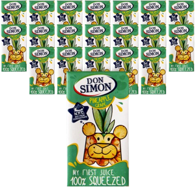돈시몬 NFC 파인애플포도 착즙주스, 125ml, 20개