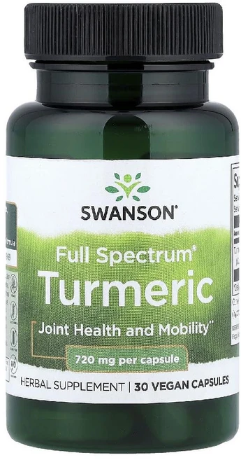 스완슨 터메릭 강황 튜메릭 720mg 30캡슐 투메릭 Turmeric, 30정, 1개 - 쿠팡