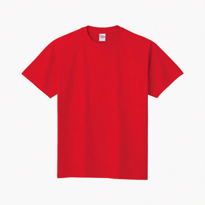 Printstar 日本 素面厚磅圓領 親膚 純棉素Tee 5.6oz【PS00085】, 大紅