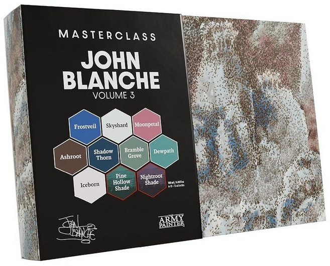 The Army Painter Masterclass John Blanche 볼륨 3 페인트 세트 8 x 18 ml 워페인트 파나틱 페인트 2회 세척 및 1 아트 프린트 -, 존 블랑쉬 볼륨 3