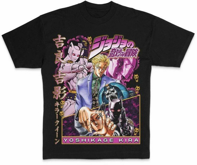 죠죠의기묘한모험 스틸볼런굿즈 죠니 죠스타 반팔티 티셔츠 오버핏 굿즈