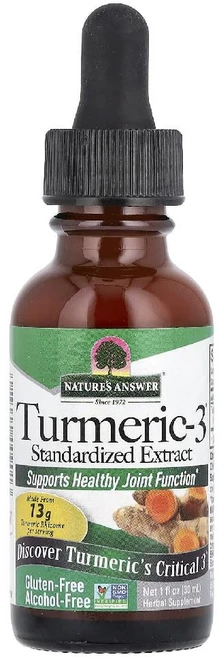 네이처스앤서 터메릭3 튜메릭3 Turmeric3 강황뿌리줄기추출물 200mg 30ml, 1개 - 쿠팡