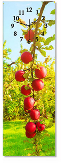 신원액자 디아크 풍수 인테리어 돈들어오는 그림 벽시계 재물이 주렁주렁 사과나무, 30x90cm