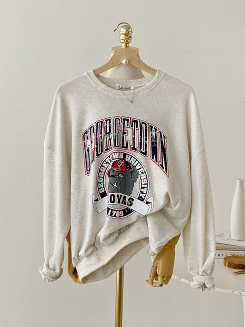 키메라제이 불독 박시 루즈핏 맨투맨 4color