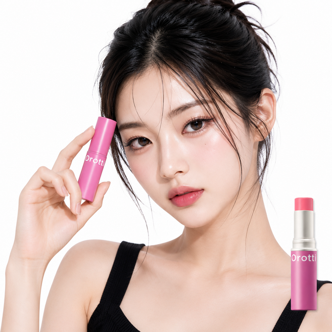 오로띠 멀티 유즈 립앤치크 하이라이터 10g, 1개, 로지핑크