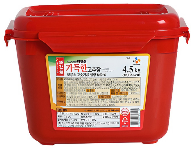 해찬들 태양초 가득한 고추장, 1개, 4.5kg