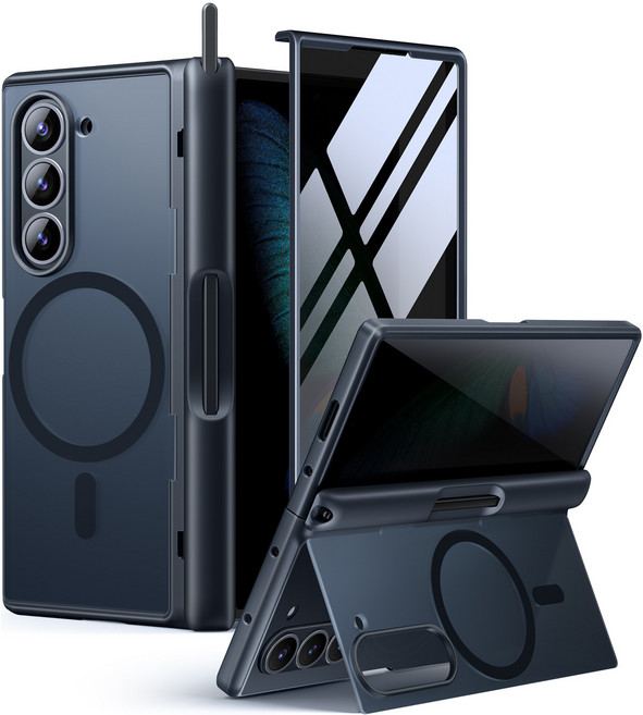 모보시 힌지 보호 펜커버 맥세이프 호환 거치대 풀커버 휴대폰 케이스