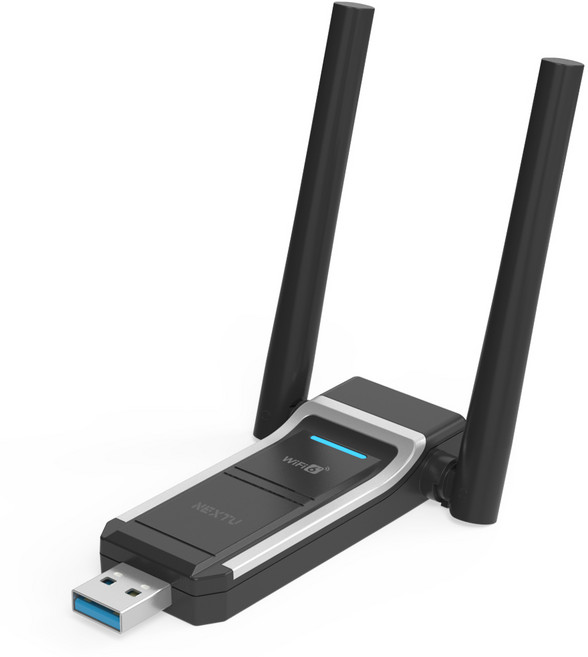 넥스트유 WIFI6 AX1800Mbps 듀얼밴드 USB 무선 랜카드, AX2000AU, 1개