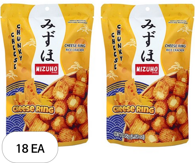 미즈호 쌀크래커 치즈링 45g x 18개