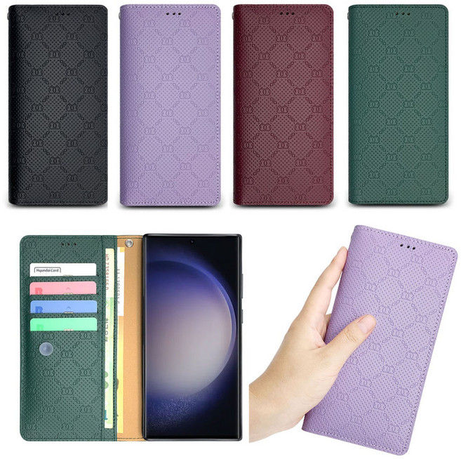 갤럭시 A36 5G SM-A366N 플립 소가죽 천연가죽 국내산 카드 지갑 휴대폰 다이어리 케이스 AKFOCE