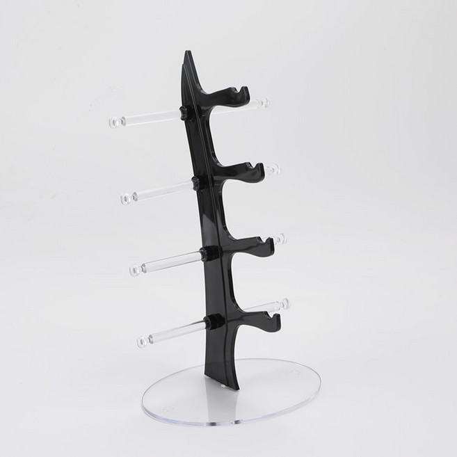 까마느 인테리어 안경 거치대 걸이 선글라스 거치대 안경 받침대, 1개, 블랙, 5칸