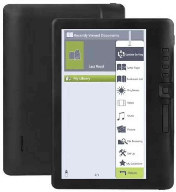 EBOOK 리더기 512M4GB8GB10GB 휴대용 전자책 리더 7인치 화면 지원 27개 언어 내장 2100mAh, 512M 4GB