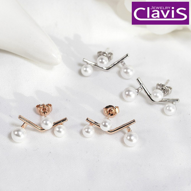 Clavis [클라비스] 진주열매 스터드 실버 귀걸이 CL14kp_ESP095
