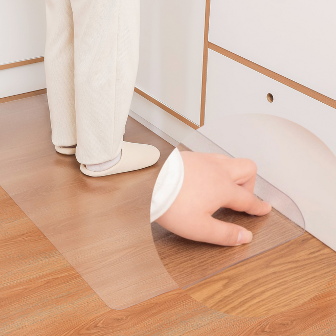 [스튜디오 담] 투명 주방 발매트 PVC 틈새 먼지방지 논슬립, 색상없음, 1개