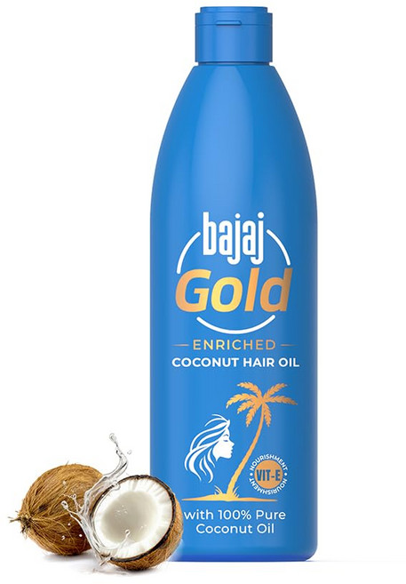 Bajaj Bajaj Gold Coconut Hair Oil Enriched With Vitamin E 500 ml
