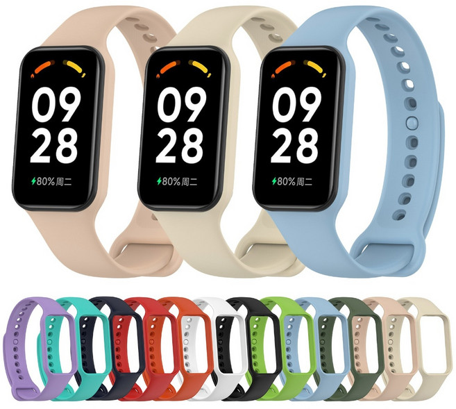 미밴드8 액티브 스트랩 시계줄 밴드 교체, 네이비, 1개