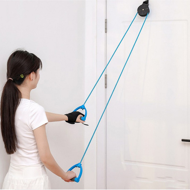 오십견 운동 기구 홈트 어깨 스트레칭 재활 팔운동, 1개, 블루