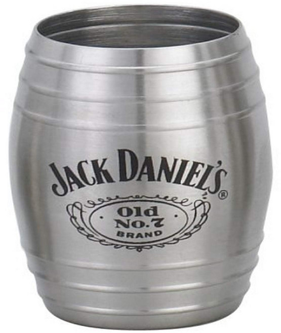 Jack Daniels 미디엄 배럴 샷 글라스 Jack Daniels 미디엄 배럴 샷 글라스, Silver, 2 oz., 1개