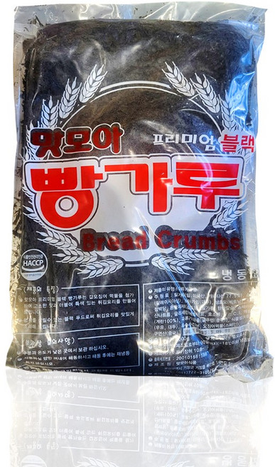맛모아 블랙 빵가루 검정 습식, 1개, 2kg