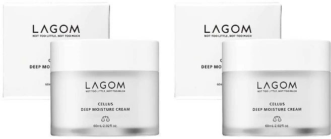 LAGOM 라곰 셀러스 딥 모이스처 크림 60ml 2팩 - 쿠팡