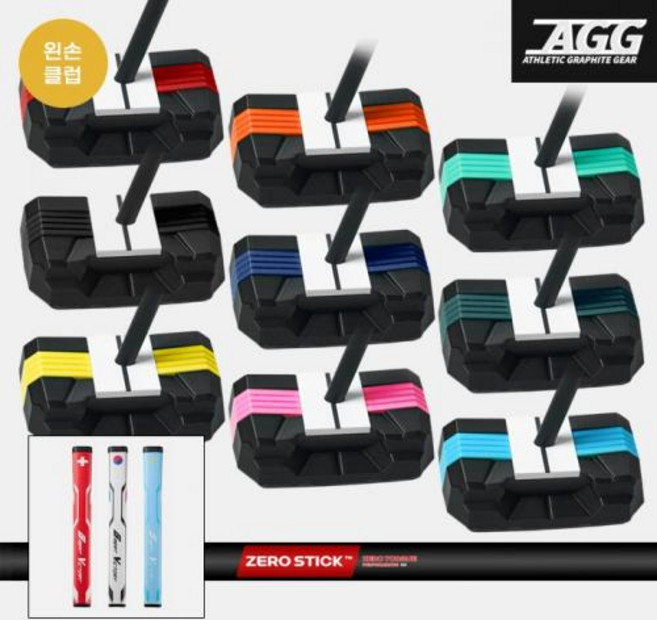 좌타클럽 주문제작 굴림채 제로토크 제로스틱 블랙유광 스틸샤프트 퍼터 말렛형 WORLD 2.0 GRIP, 3도, R, 옵션 : 오렌지 34 대한민국