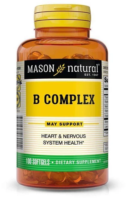 메이슨내추럴 비타민 B 콤플렉스 소프트젤 100정 3팩, 1개 - 쿠팡