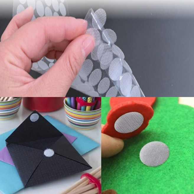 원형 직찍이 1cm 54쌍 양면 화이트 접착, 1개, 상세페이지 참조