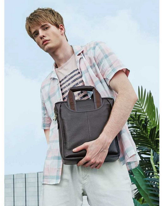 토트백 천연 소가죽 서류가방 남성 출장 직장인 세로형 보스탄틴