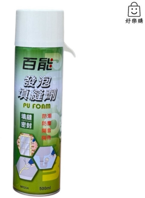 百能 發泡填縫劑 PU FOAM, 1個, 500ml