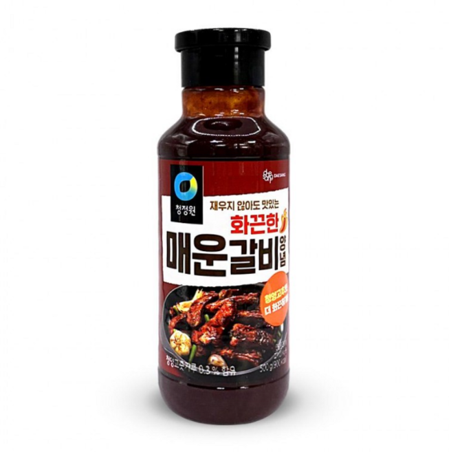 청정원 매운갈비 화끈한 맛 양념, 500g, 15개