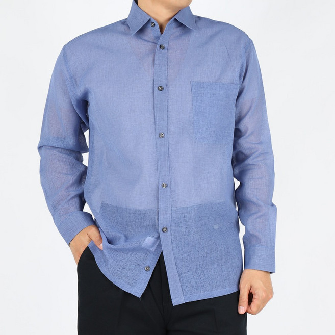 남자린넨 남자여름셔츠 화이트 구김없는 시원한 빅사이즈 마셔츠