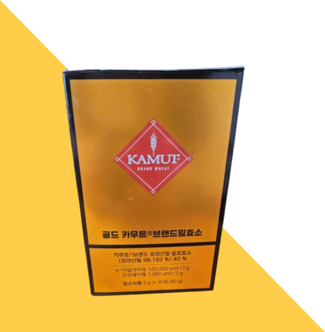 골드 카무트 효소 탄수화물 분해 쾌변 고구마맛 소화 야식 짜고 매운음식, 90g, 2개