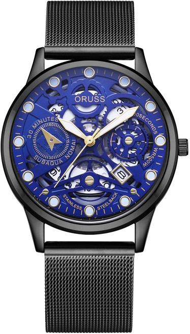 한아로지스 메쉬밴드 메탈 손목시계