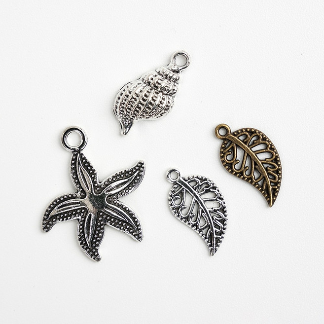 (D390) 빈티지 미니 펜던트, (D390-6) 나무, 1개