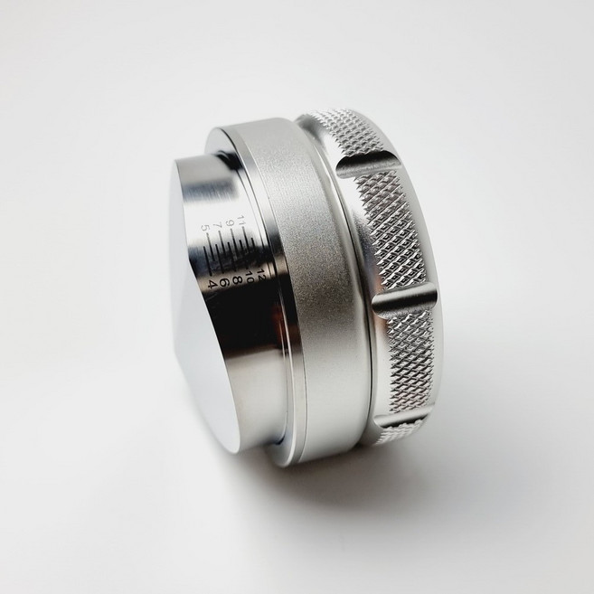 빈플랜트 레벨링툴 디스트리뷰터 프로 커피 템퍼 탬퍼 빈플랜트 마카롱 핸들리스, 1. 실버, B. 54mm (53mm), 1개