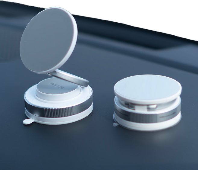 볼체 에어핏 초강력 진공흡착 맥세이프 차량용 휴대폰 거치대, 02.스톤 화이트, 2개