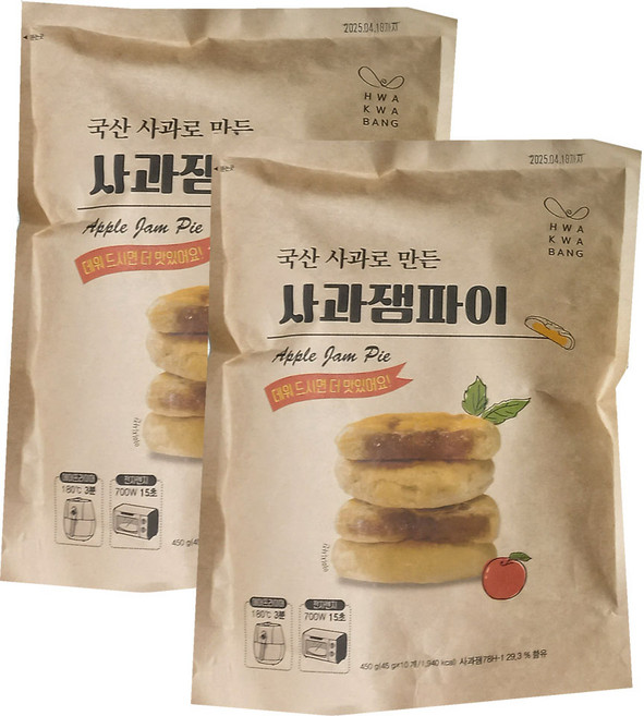코스트코 화과방 사과잼파이, 2개, 450g