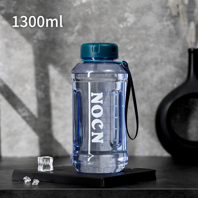 NOCN 大容量耐高溫水瓶 850ml 附刻度, 藍色 - 1300ml - 帶刻度, 1套, 1300L