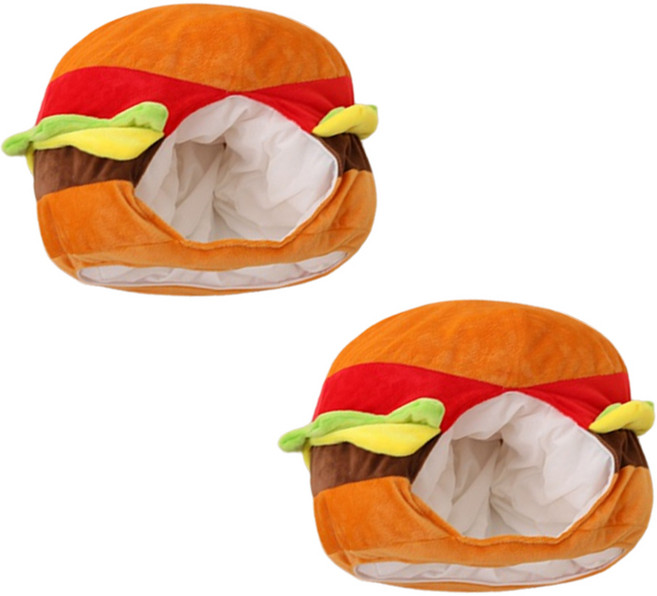 동물모자 파티인형탈 인생네컷 할로윈 소품 2개 한세트, 29.햄버거인형탈(132)