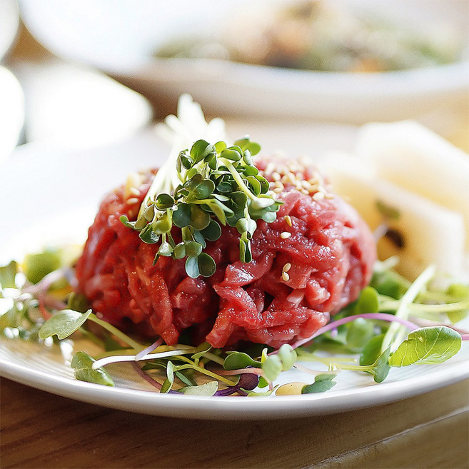 [내가고기] 국내산 육회 업소용 1kg 마장동 당일작업 냉장 500g x 2개, 1개