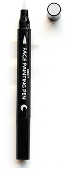 드로잇 페이스페인팅 펜 스탬프 낱개, 화이트