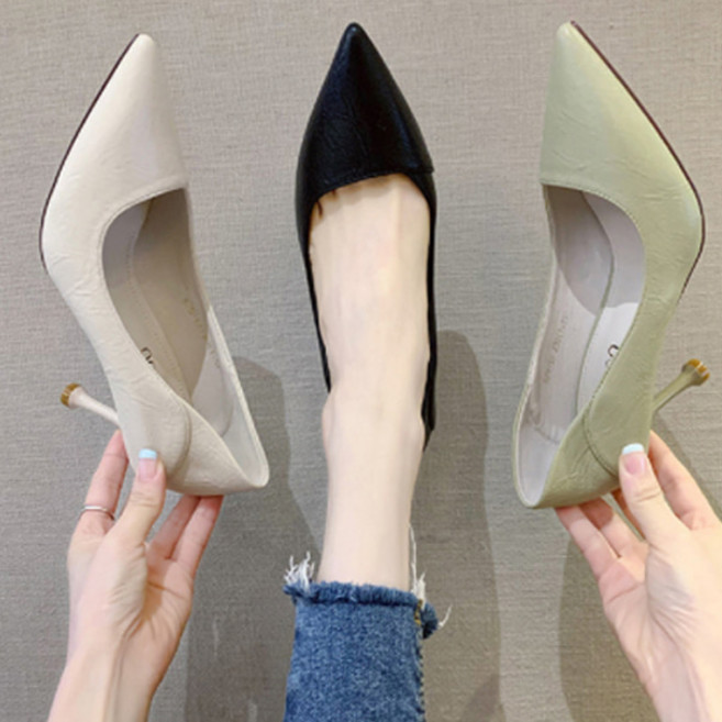 데일리 뾰족 펌프스 하이힐 3컬러 (7cm)