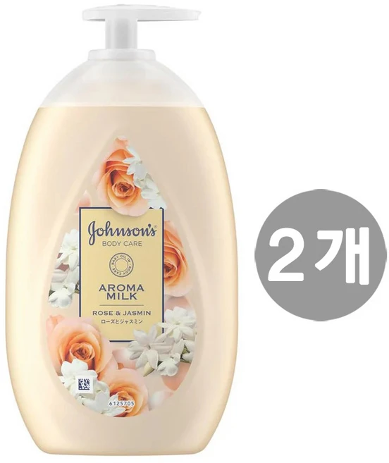 일본 존슨앤존슨 바디 케어 엑스트라 아로마 밀크 바디 로션 로즈 앤 쟈스민 500ml, 2개 - 쿠팡