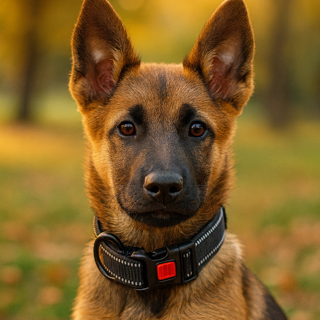 펫온즈 반려동물 강아지 이중잠금 목줄, 1개, 블랙