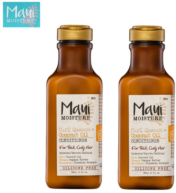 마우이 모이스처 컬 디파이닝 코코넛 오일 헤어 컨디셔너 385ml 2개 BY Maui Moisture